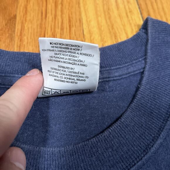 Vintage 90s Y2K The Simpsons BART Homer Mirror Medium Blue T-Shirt Fade Distress - Picture 5 of 10